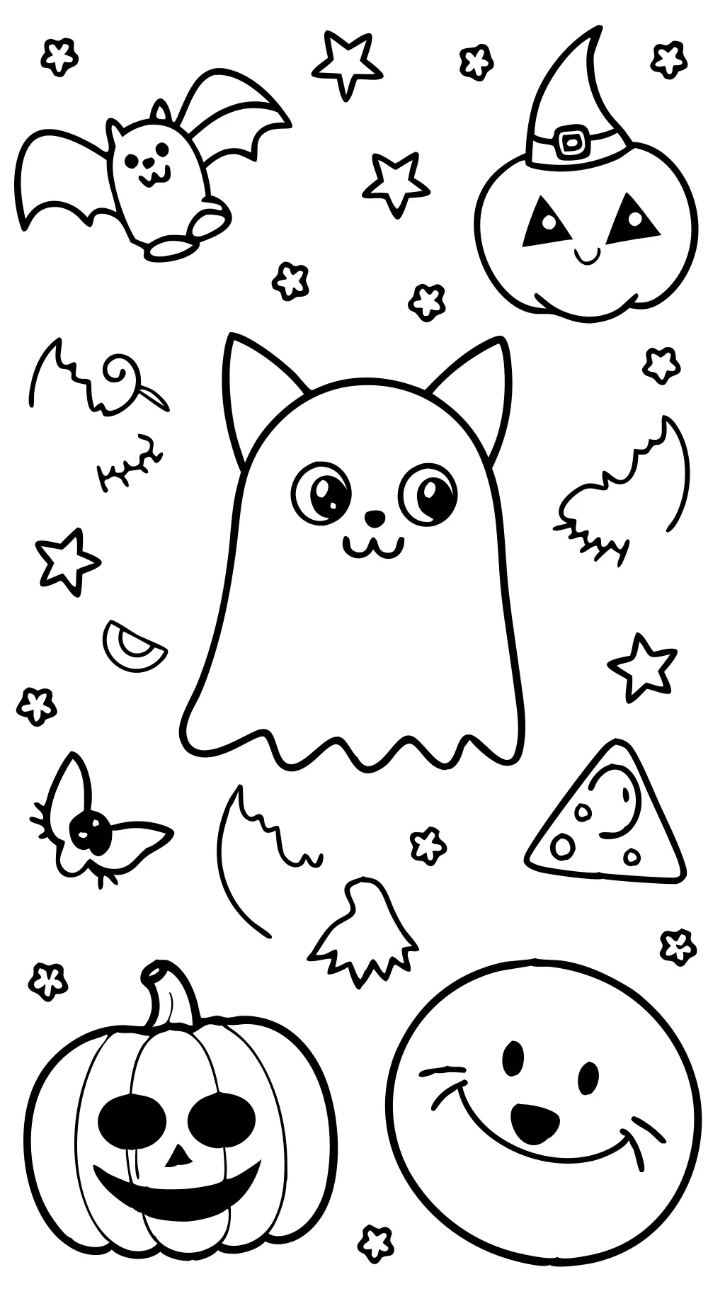 coloriages d’Halloween de la maternelle